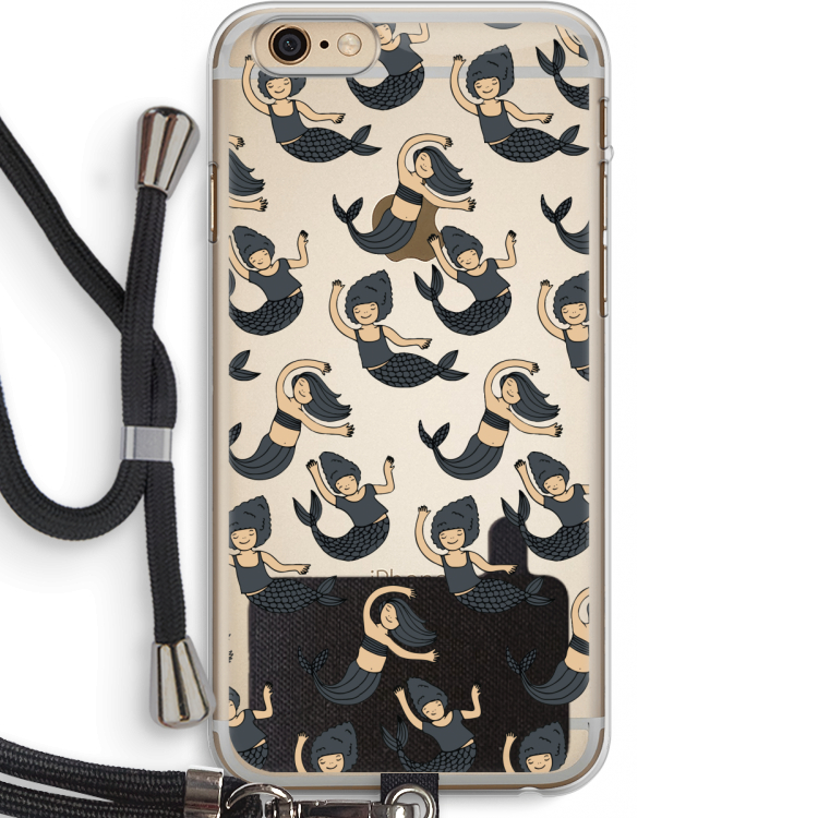 Zeemeermin: iPhone 6 PLUS / 6S PLUS Transparant Hoesje met koord