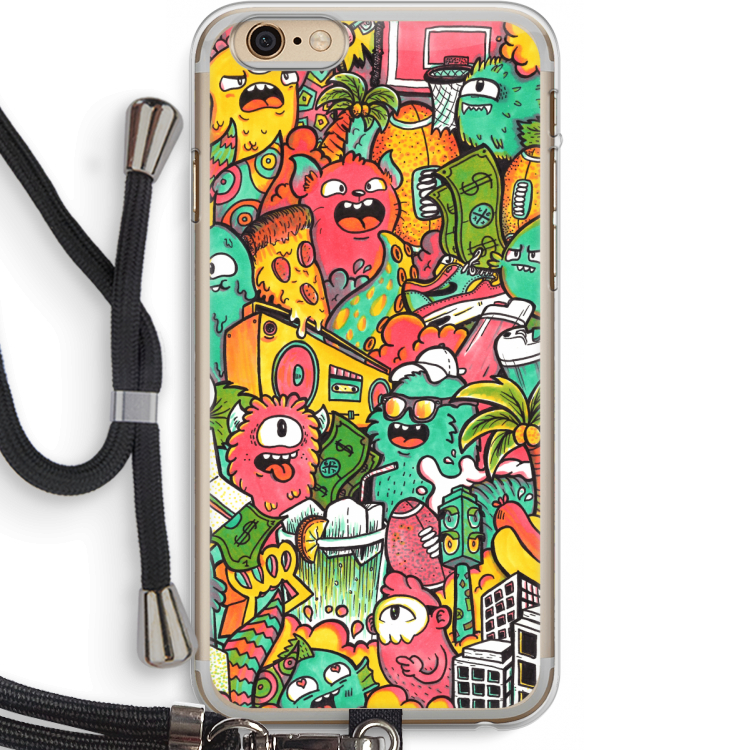 Vexx City: iPhone 6 PLUS / 6S PLUS Transparant Hoesje met koord