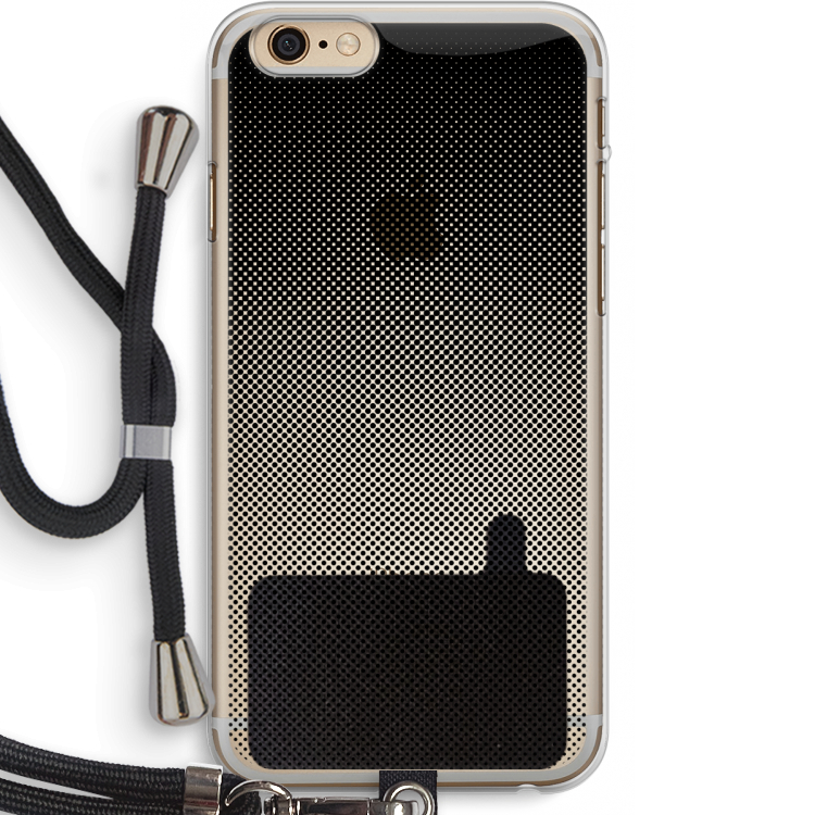 Musketon Halftone: iPhone 6 PLUS / 6S PLUS Transparant Hoesje met koord
