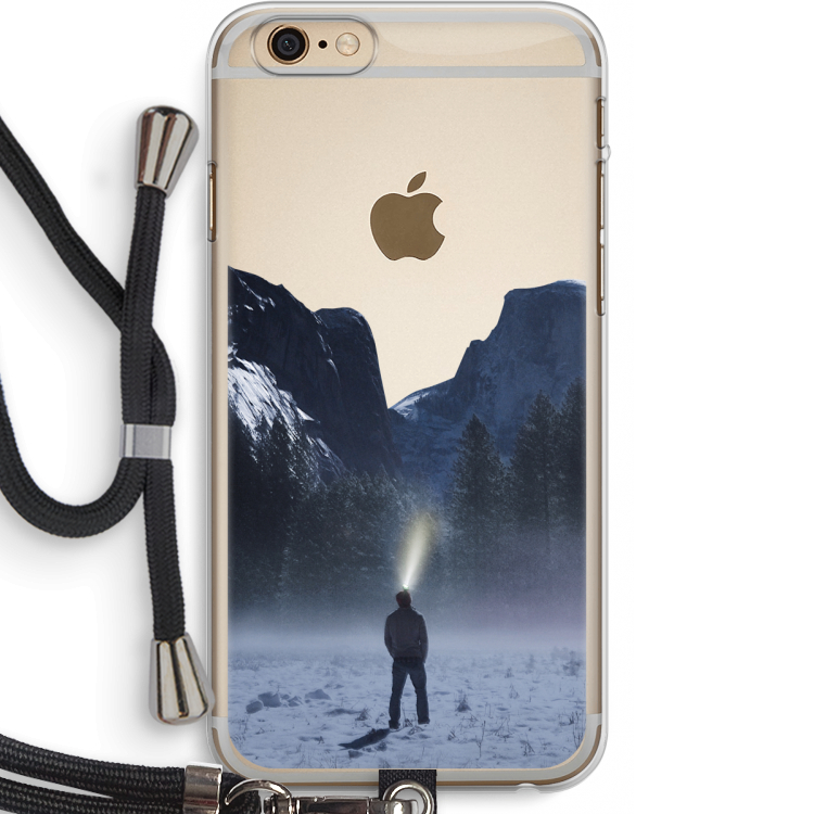 Wanderlust: iPhone 6 PLUS / 6S PLUS Transparant Hoesje met koord