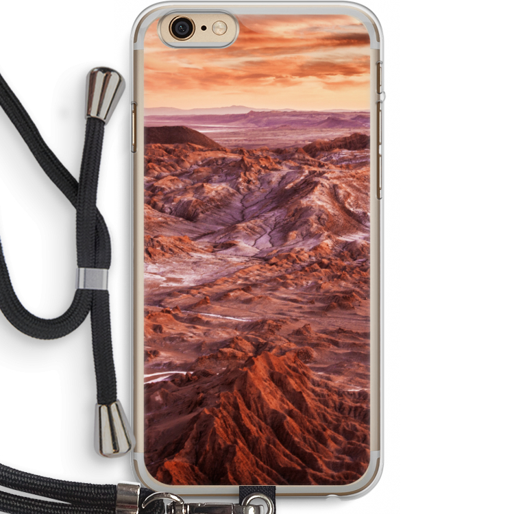 Mars: iPhone 6 PLUS / 6S PLUS Transparant Hoesje met koord