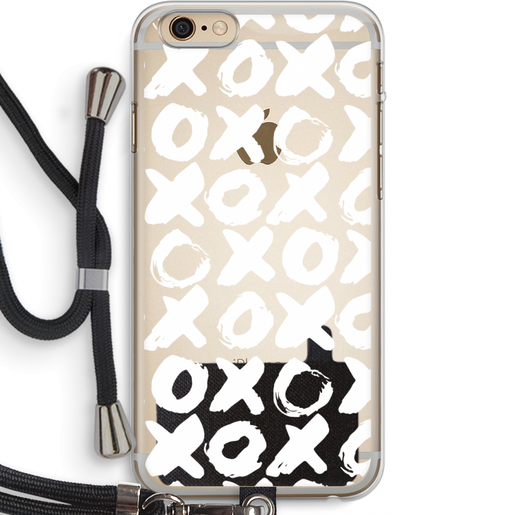 XOXO: iPhone 6 PLUS / 6S PLUS Transparant Hoesje met koord