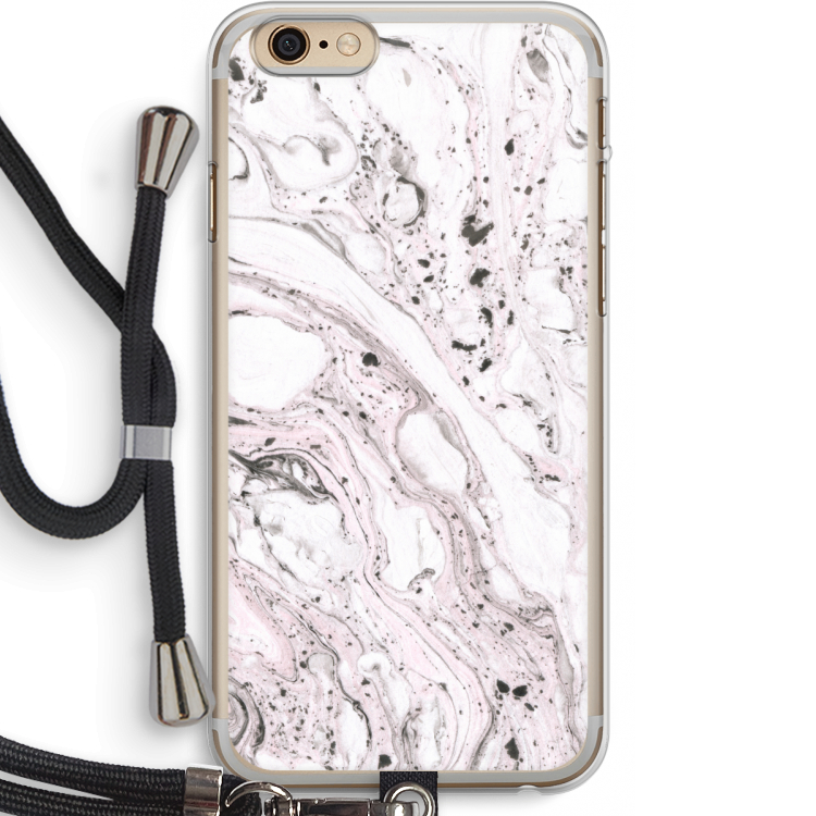Mengelmoes: iPhone 6 PLUS / 6S PLUS Transparant Hoesje met koord