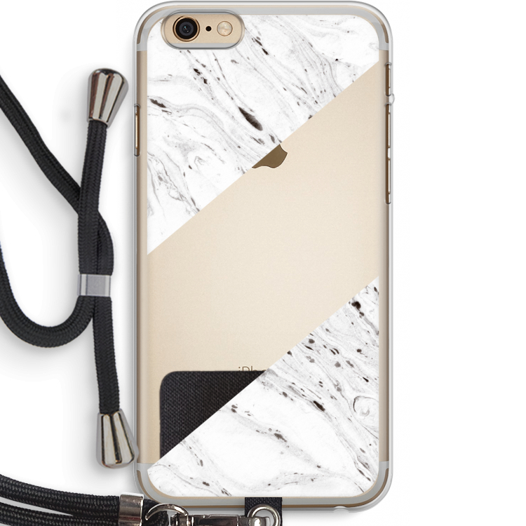 Biggest stripe: iPhone 6 PLUS / 6S PLUS Transparant Hoesje met koord
