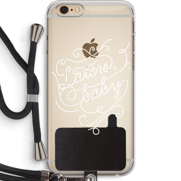 Laters, baby: iPhone 6 PLUS / 6S PLUS Transparant Hoesje met koord