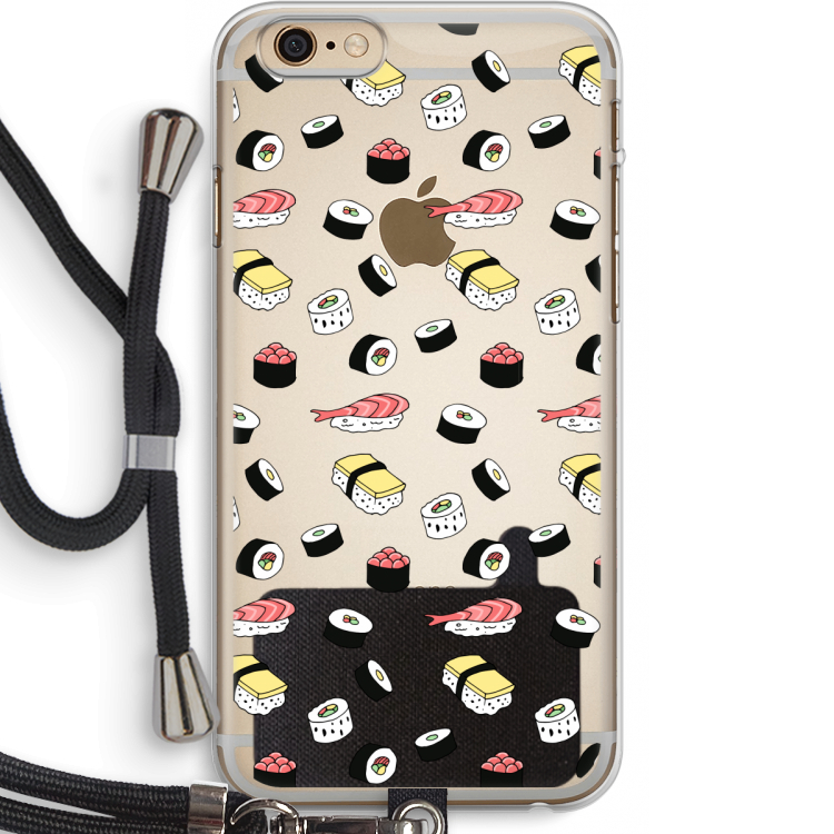 Sushi time: iPhone 6 PLUS / 6S PLUS Transparant Hoesje met koord