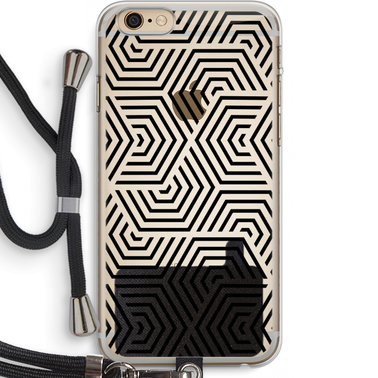 Magic pattern: iPhone 6 PLUS / 6S PLUS Transparant Hoesje met koord