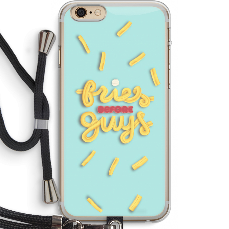 Always fries: iPhone 6 PLUS / 6S PLUS Transparant Hoesje met koord
