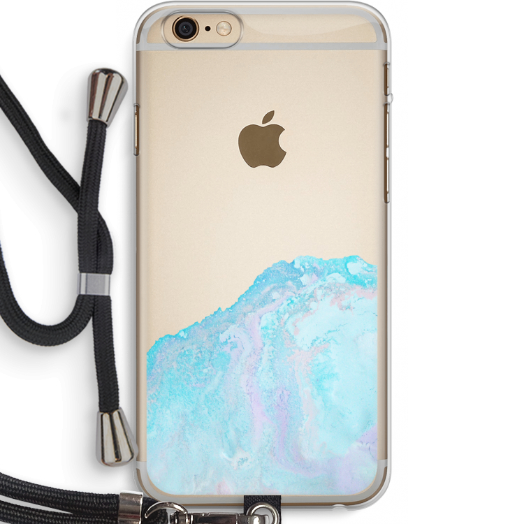 Fantasie pastel: iPhone 6 PLUS / 6S PLUS Transparant Hoesje met koord