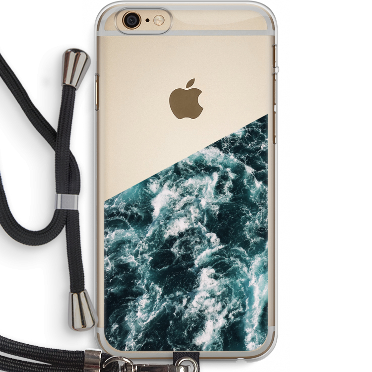 Zee golf: iPhone 6 PLUS / 6S PLUS Transparant Hoesje met koord