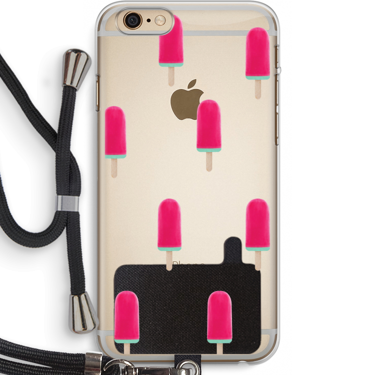 Waterijsje: iPhone 6 PLUS / 6S PLUS Transparant Hoesje met koord