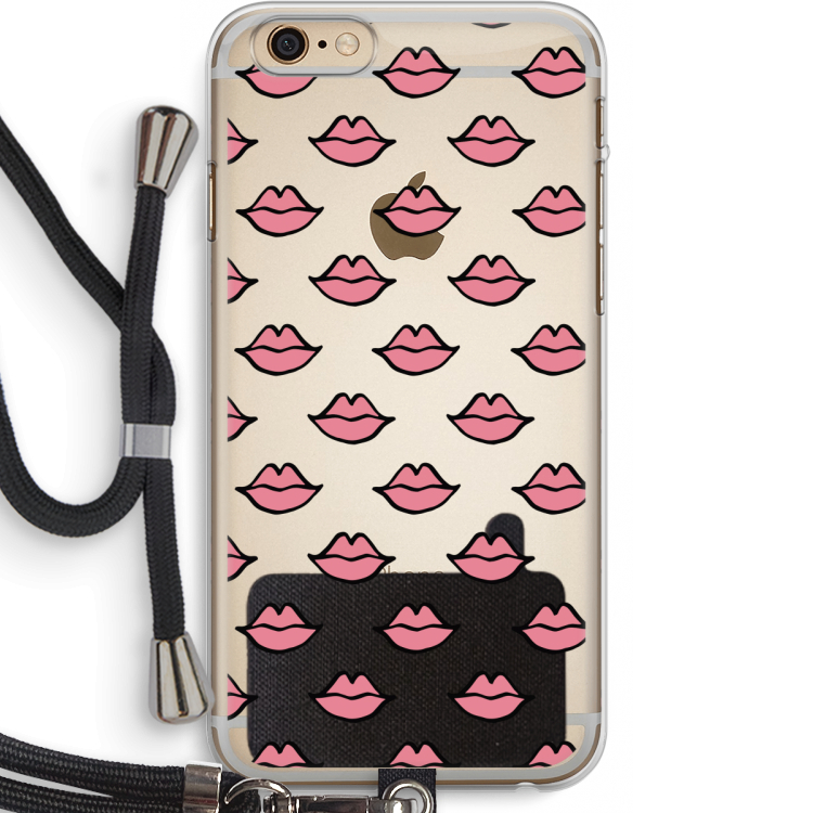 Lipjes: iPhone 6 PLUS / 6S PLUS Transparant Hoesje met koord