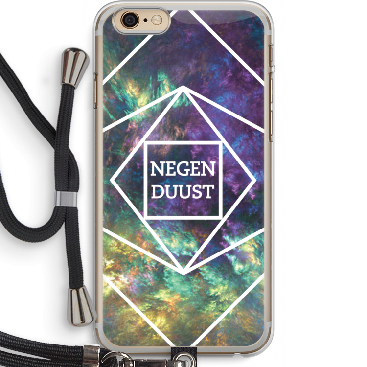 Negenduust ruimte: iPhone 6 PLUS / 6S PLUS Transparant Hoesje met koord