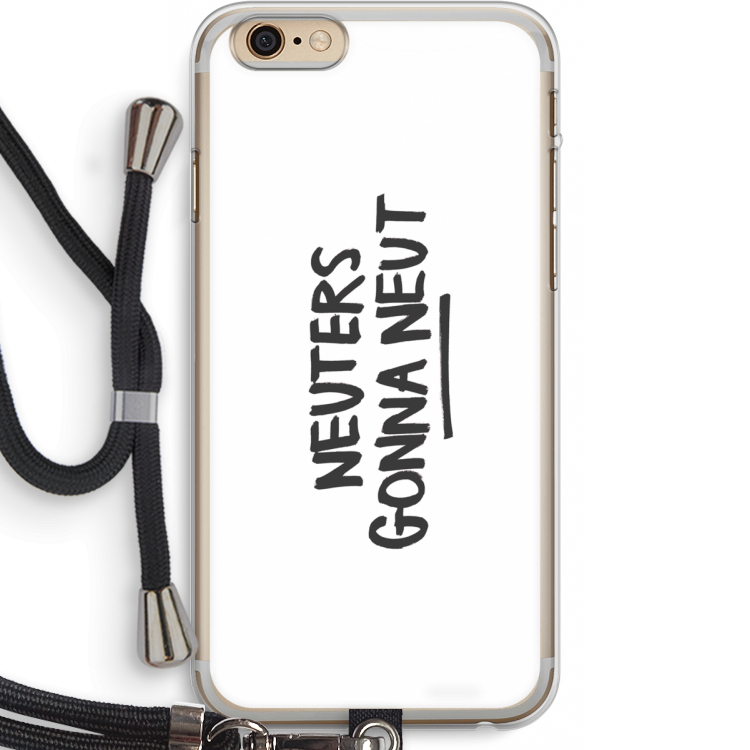 Neuters: iPhone 6 PLUS / 6S PLUS Transparant Hoesje met koord