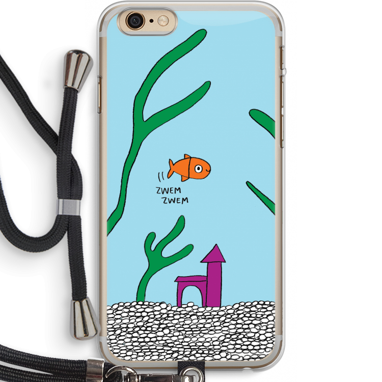 Aquarium: iPhone 6 PLUS / 6S PLUS Transparant Hoesje met koord
