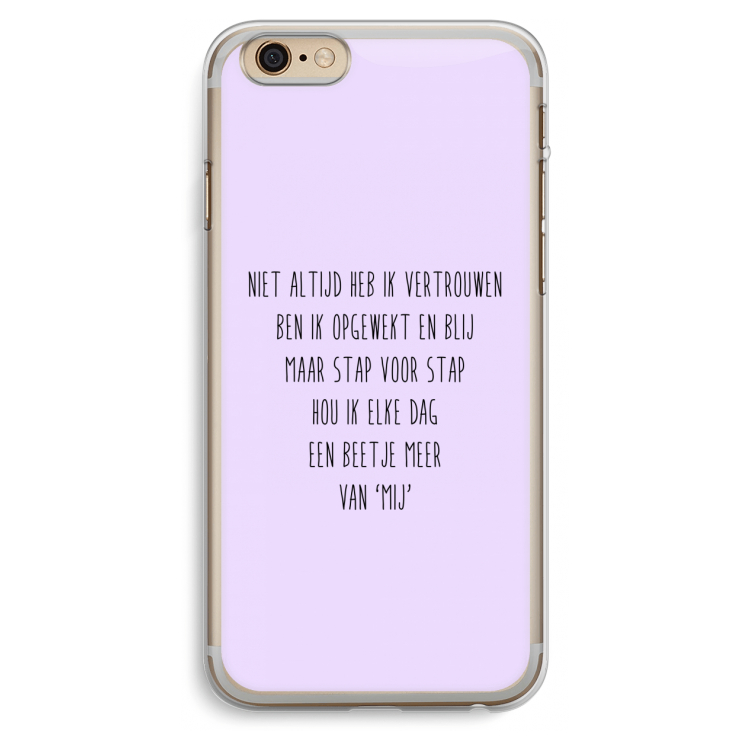 Zelfvertrouwen: iPhone 6 Plus / 6S Plus Transparant Hoesje