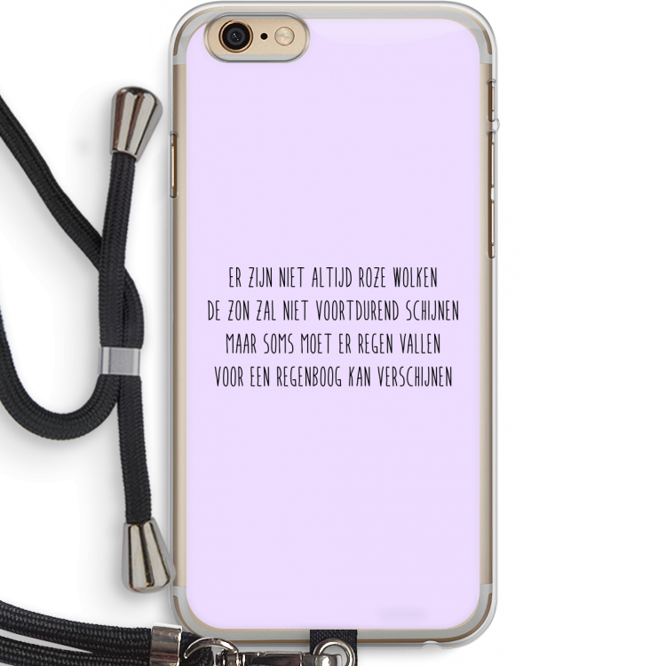 Regenboog: iPhone 6 PLUS / 6S PLUS Transparant Hoesje met koord