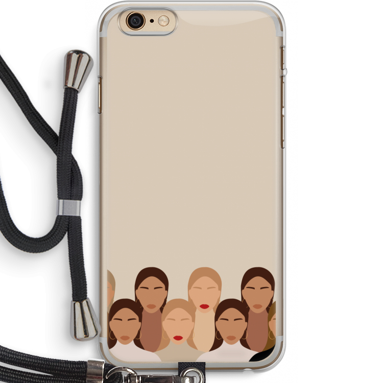 Girls girls girls: iPhone 6 PLUS / 6S PLUS Transparant Hoesje met koord