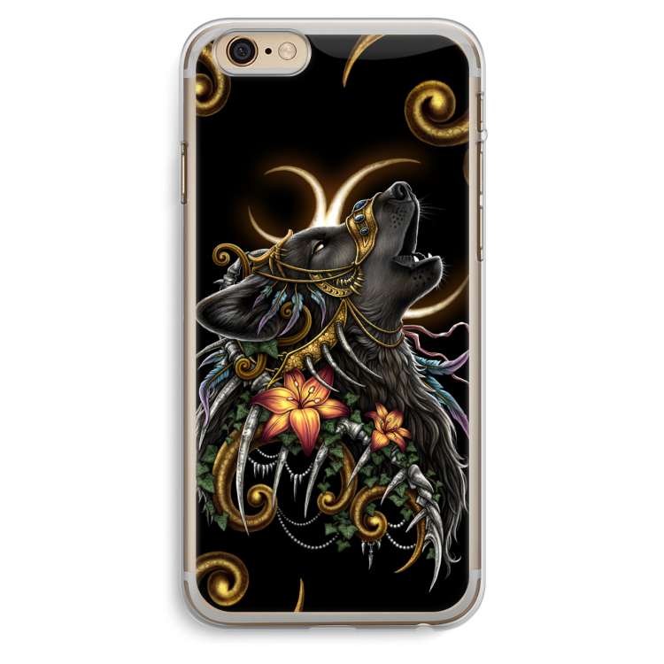 Huilende Wolf: iPhone 6 Plus / 6S Plus Transparant Hoesje