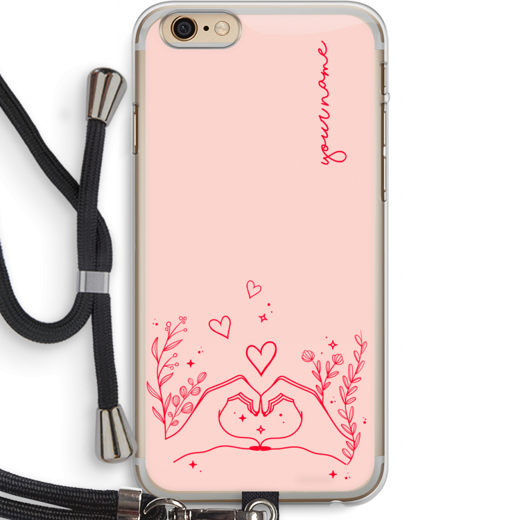 Love is in the air: iPhone 6 PLUS / 6S PLUS Transparant Hoesje met koord
