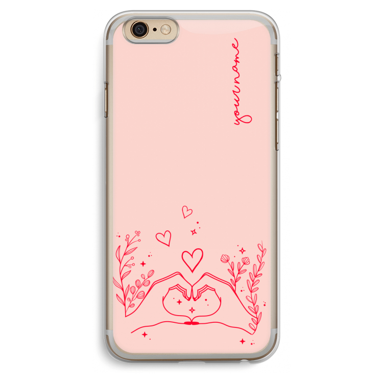 Love is in the air: iPhone 6 Plus / 6S Plus Transparant Hoesje