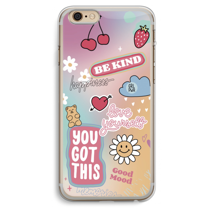 Positivity: iPhone 6 Plus / 6S Plus Transparant Hoesje