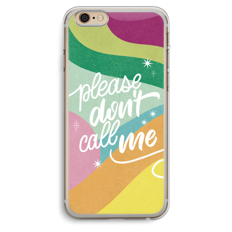 Don't call: iPhone 6 Plus / 6S Plus Transparant Hoesje