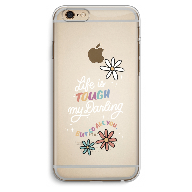 Tough Life: iPhone 6 Plus / 6S Plus Transparant Hoesje