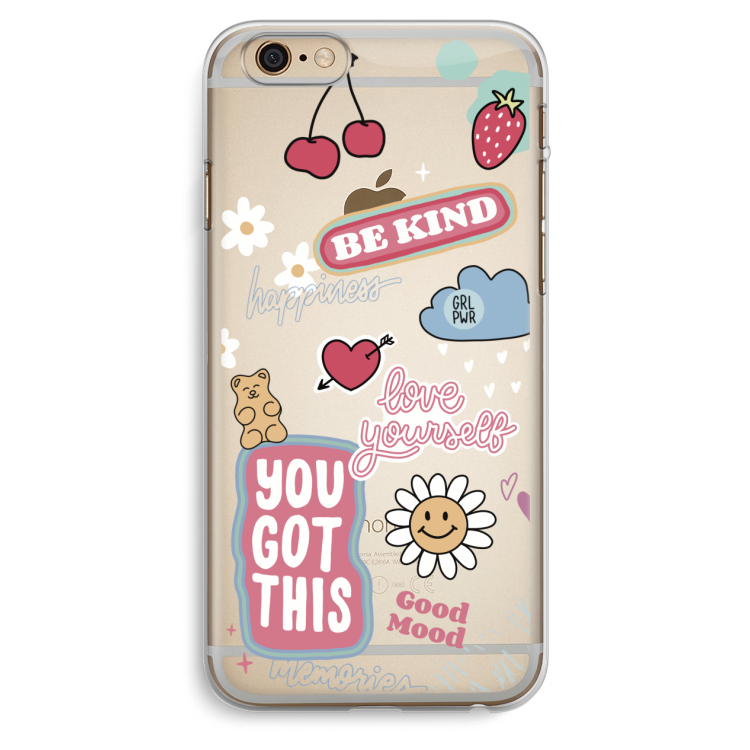 Positivity: iPhone 6 Plus / 6S Plus Transparant Hoesje