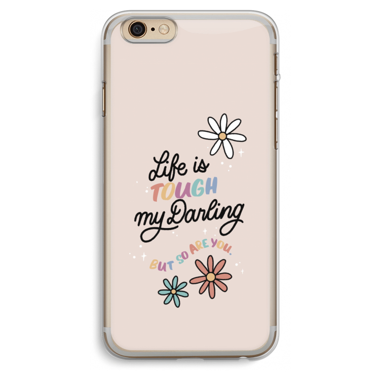 Tough Life: iPhone 6 Plus / 6S Plus Transparant Hoesje