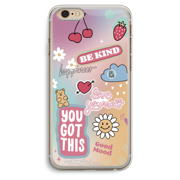 Positivity: iPhone 6 Plus / 6S Plus Transparant Hoesje