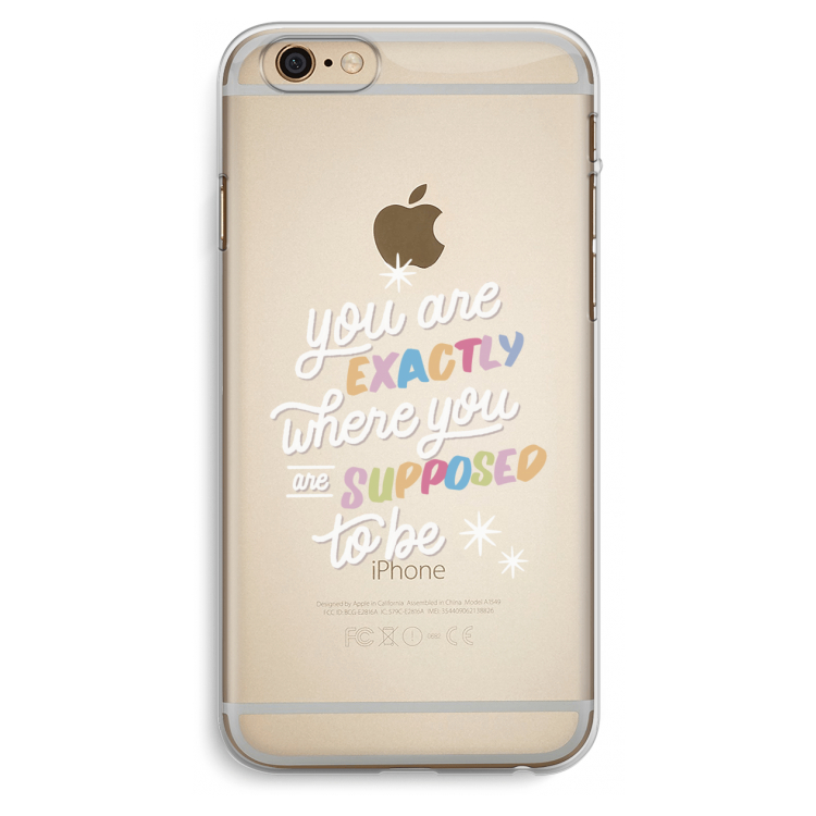 Right Place: iPhone 6 Plus / 6S Plus Transparant Hoesje