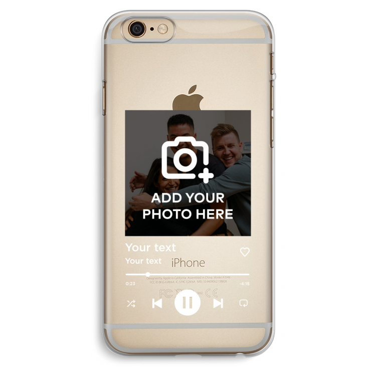 Music Player: iPhone 6 Plus / 6S Plus Transparant Hoesje
