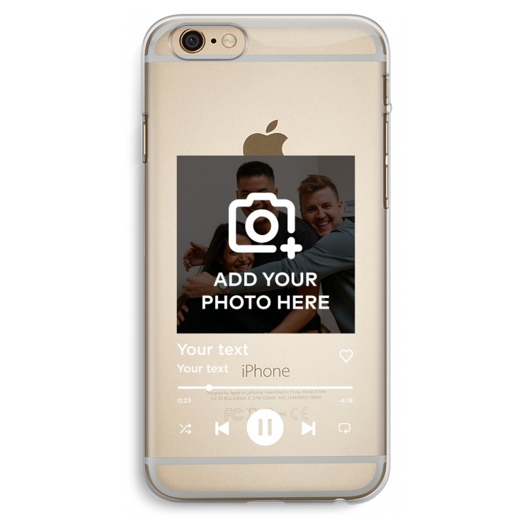 Music Player: iPhone 6 Plus / 6S Plus Transparant Hoesje
