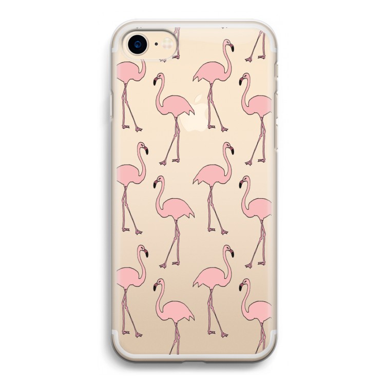 Anything Flamingoes: iPhone 7 Transparant Hoesje