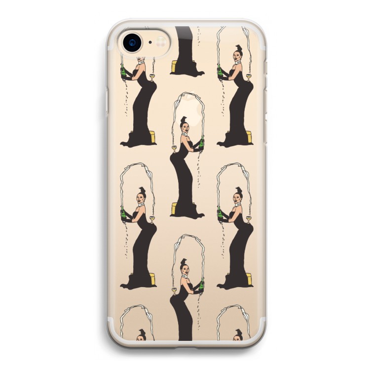 Pop Some Kim: iPhone 7 Transparant Hoesje