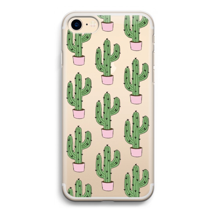 Cactus Lover: iPhone 7 Transparant Hoesje