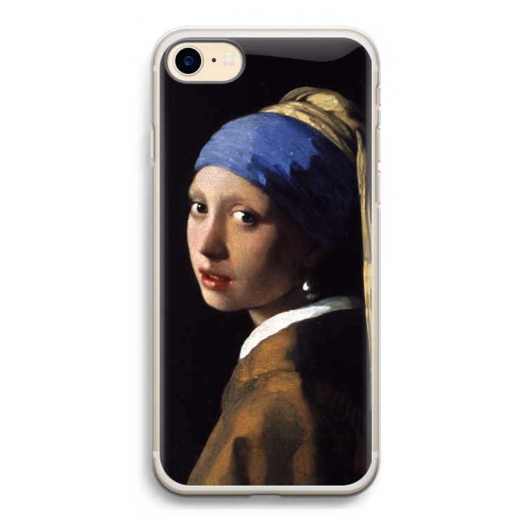 The Pearl Earring: iPhone 7 Transparant Hoesje