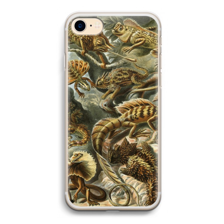 Haeckel Lacertilia: iPhone 7 Transparant Hoesje
