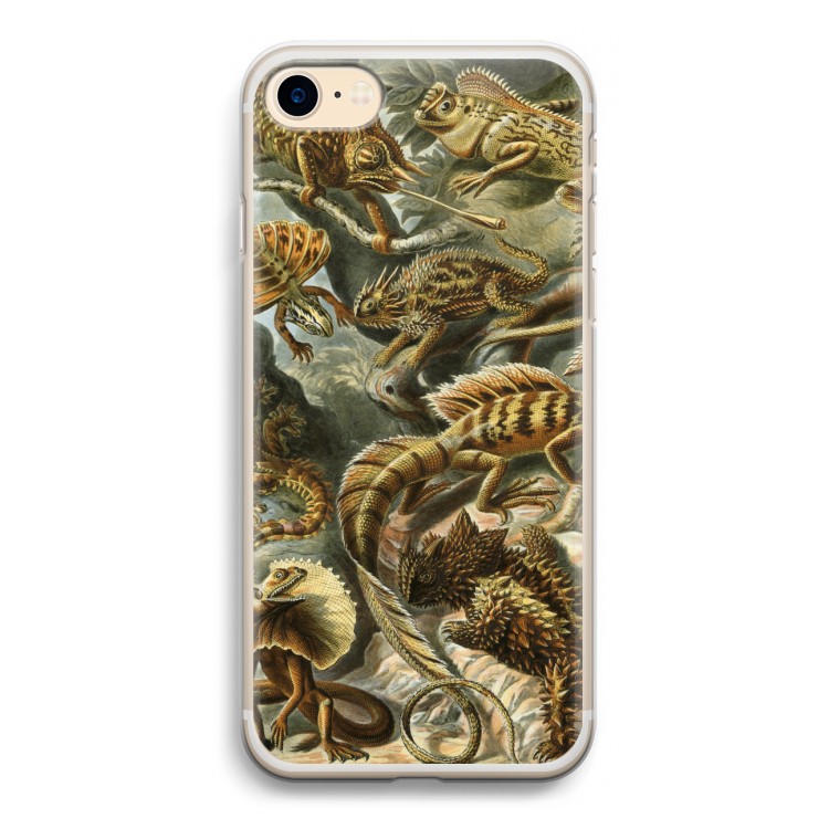 Haeckel Lacertilia: iPhone 7 Transparant Hoesje