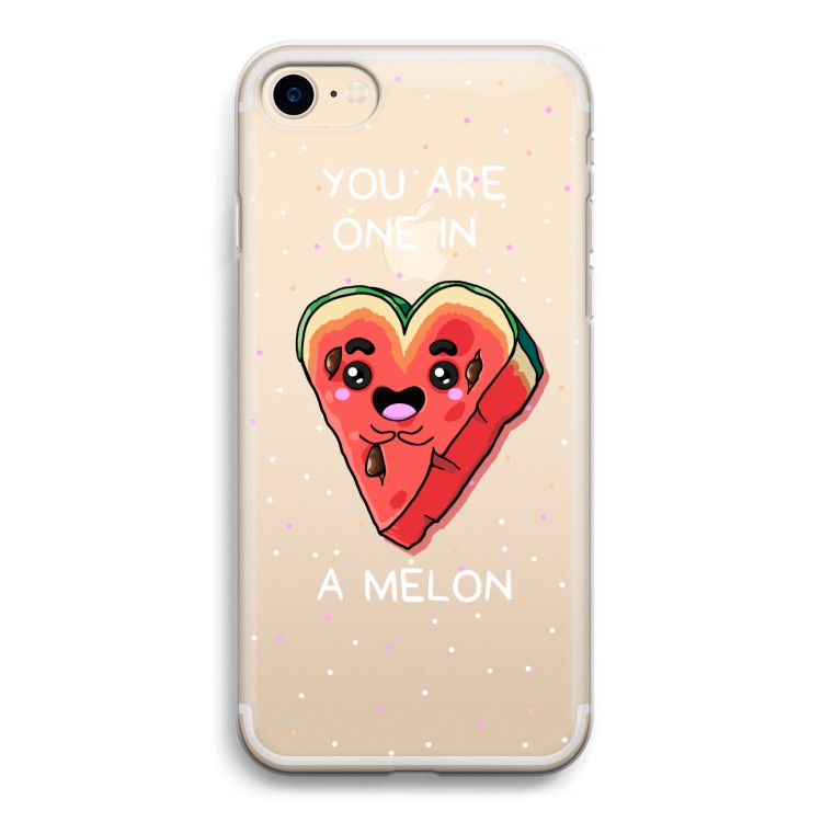 One In A Melon: iPhone 7 Transparant Hoesje