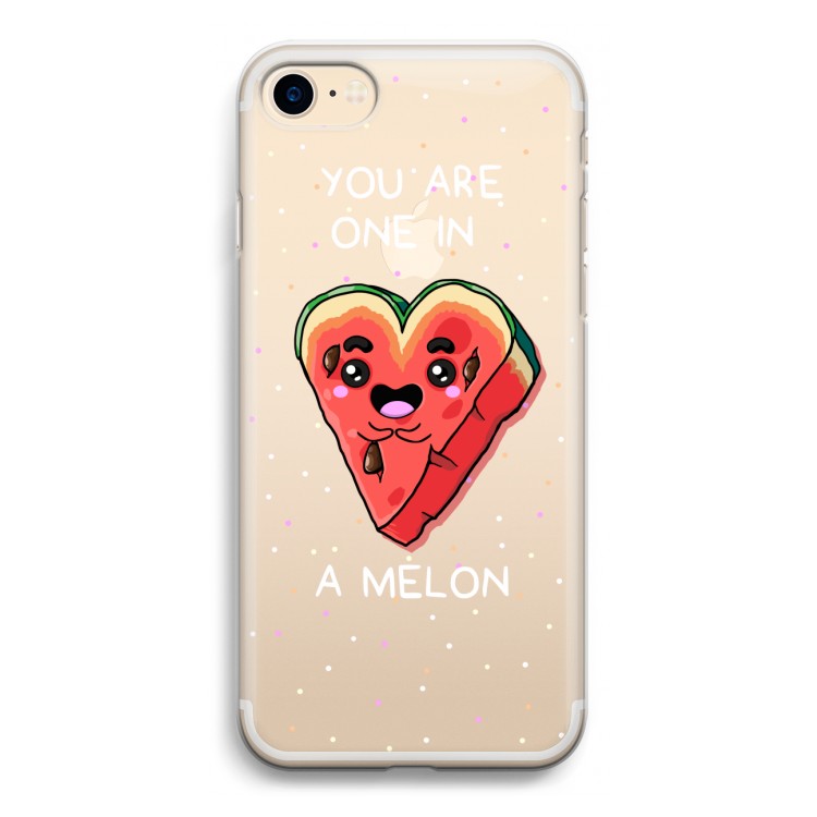 One In A Melon: iPhone 7 Transparant Hoesje