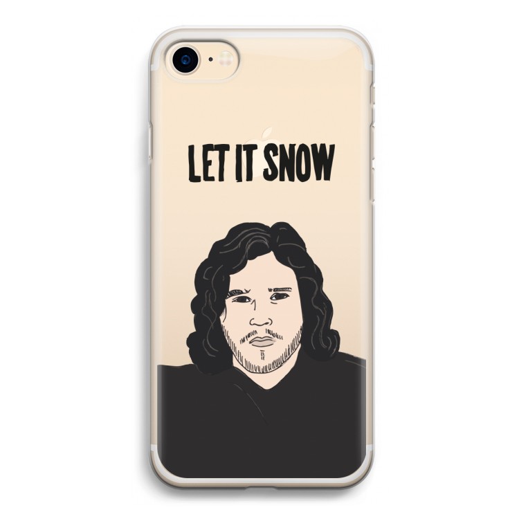 Let It Snow: iPhone 7 Transparant Hoesje