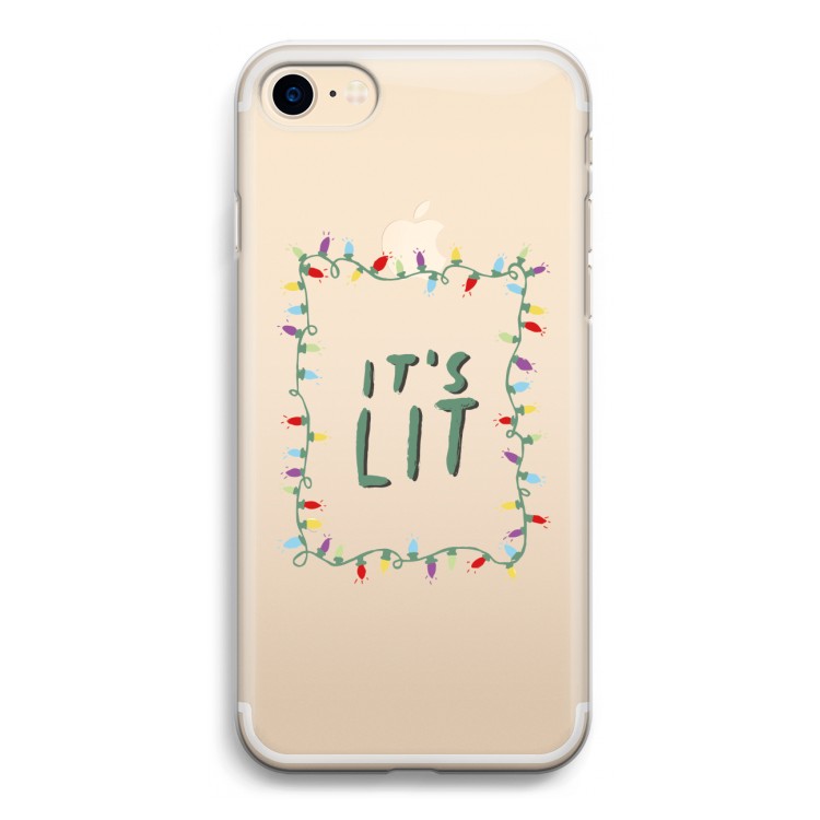 It's Lit: iPhone 7 Transparant Hoesje
