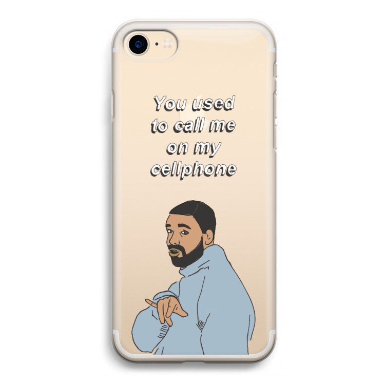 Hotline bling: iPhone 7 Transparant Hoesje