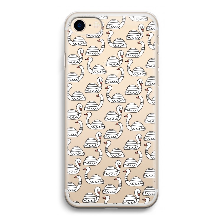 Zwanen: iPhone 7 Transparant Hoesje