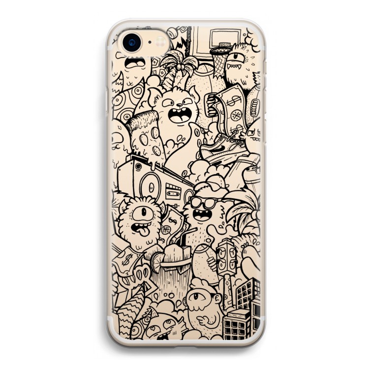 Vexx Black City : iPhone 7 Transparant Hoesje