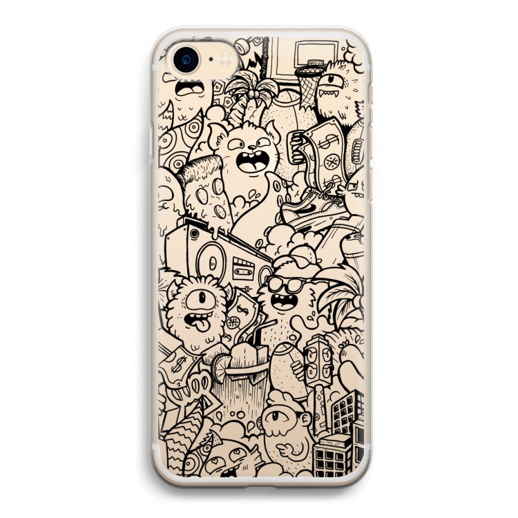 Vexx Black City : iPhone 7 Transparant Hoesje