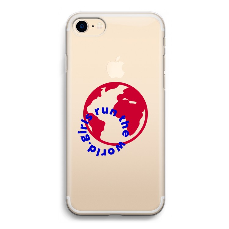 Run The World: iPhone 7 Transparant Hoesje