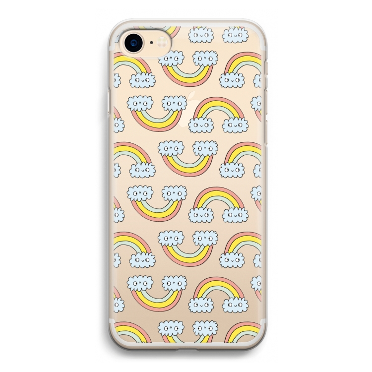 Regenboog: iPhone 7 Transparant Hoesje